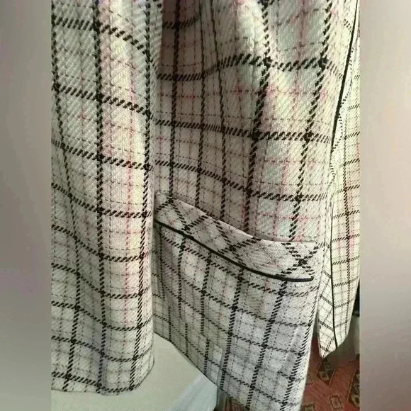 NWT Kasper Women’s Plaid Pink and Black Blazer Size 22 - Picture 7 of 10